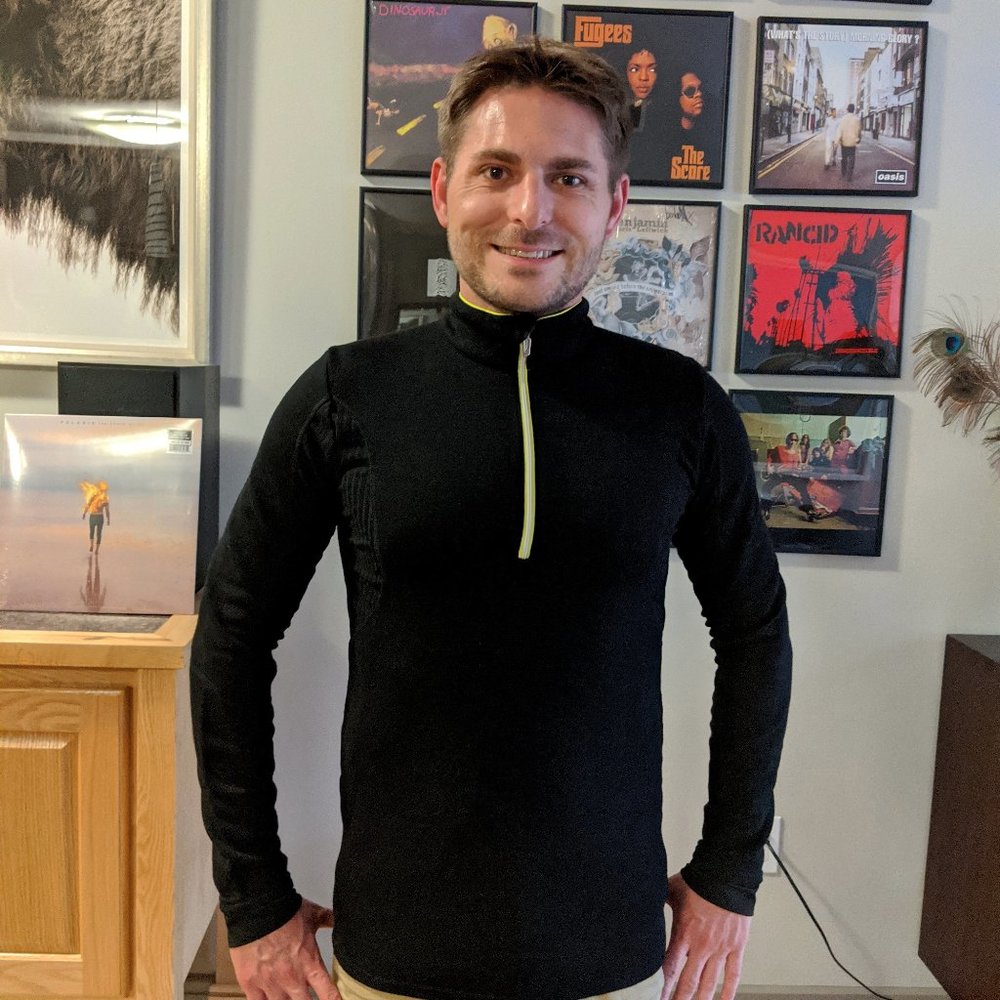 Decathlon Wed'Ze Black Polar Fleece / Pullover